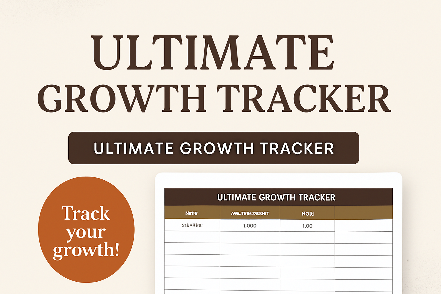 The Ultimate Growth Tracker
