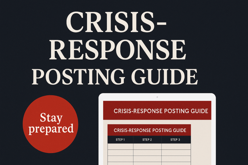 Crisis-Response Posting Guide