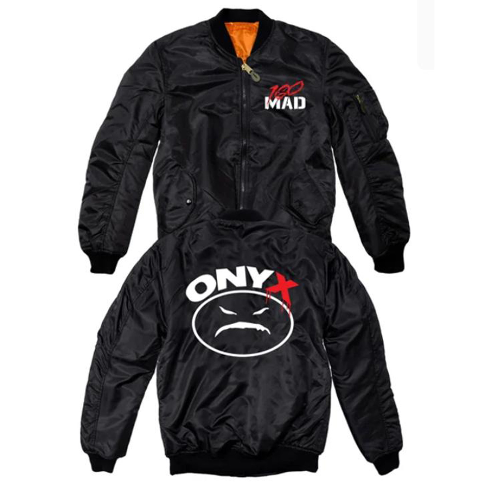 ONYX 100 MAD Black Bomber Jacket